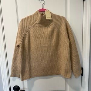 Elegant Beige Turtleneck Sweater